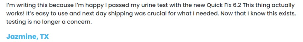 quick fix fake pee review 